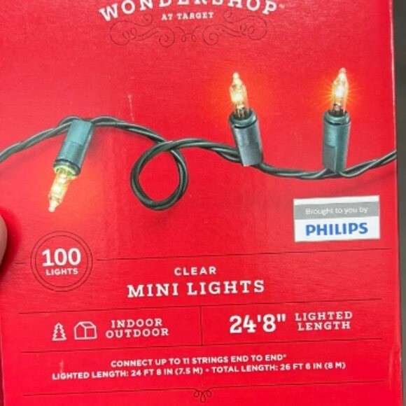 4 Boxes mini lights Clear bulb 100 count Green Wire string indoor outdoor NEW - Picture 4 of 4